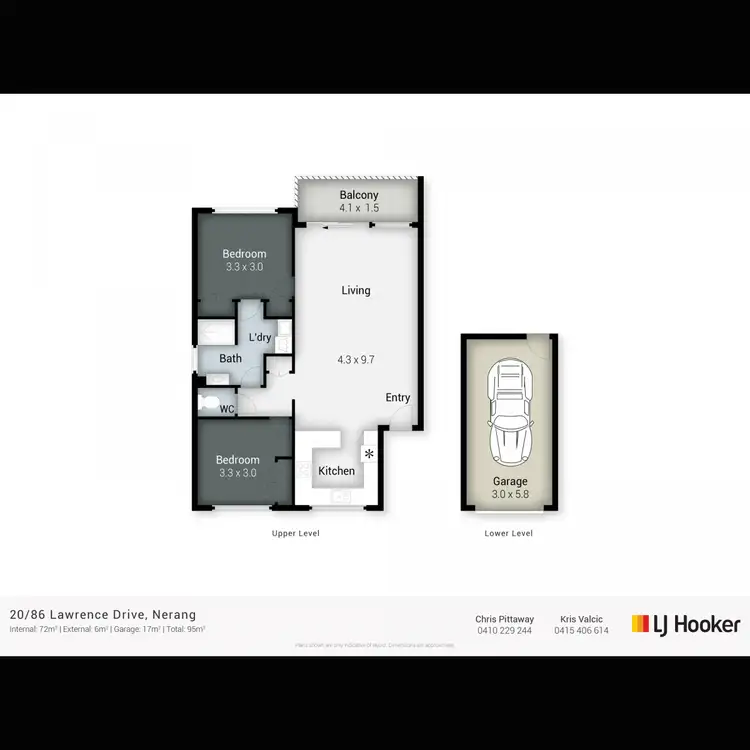 Floorplan of Homely townhouse listing, 20/86 Lawrence Drive, Nerang QLD 4211