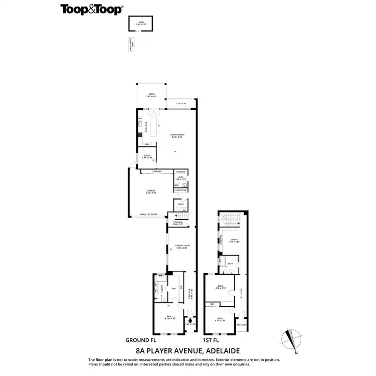 Floorplan of Homely house listing, 8a Player Avenue, St Peters SA 5069