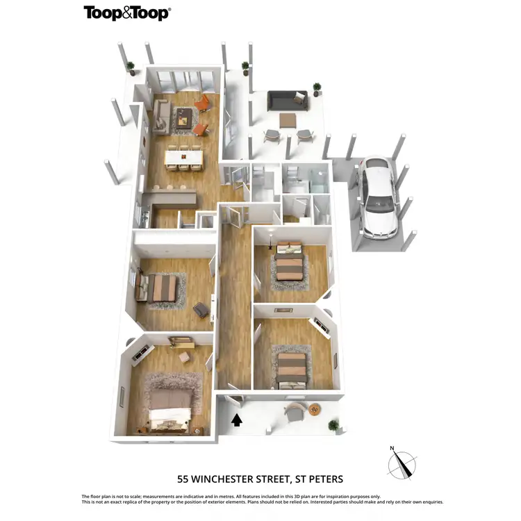 Floorplan of Homely house listing, 55 Winchester Street, St Peters SA 5069