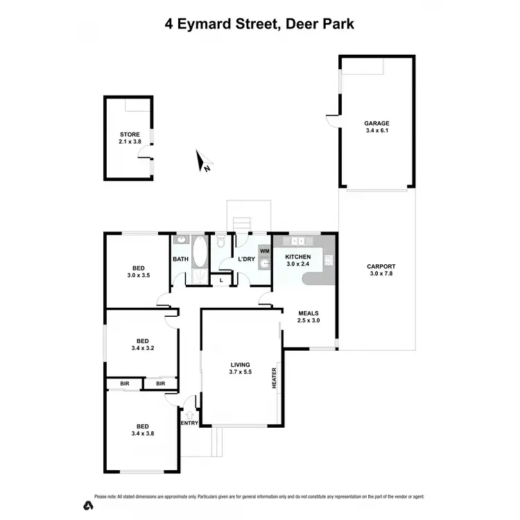 Floorplan of Homely house listing, 4 Eymard Street, Deer Park VIC 3023