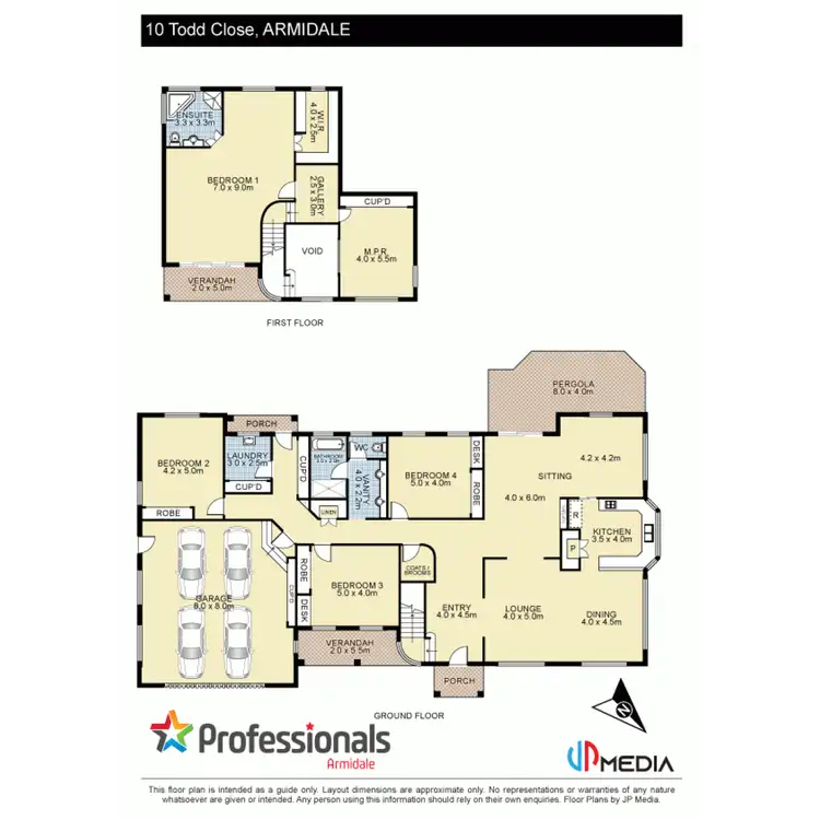 Floorplan of Homely house listing, 10 Todd Close, Armidale NSW 2350
