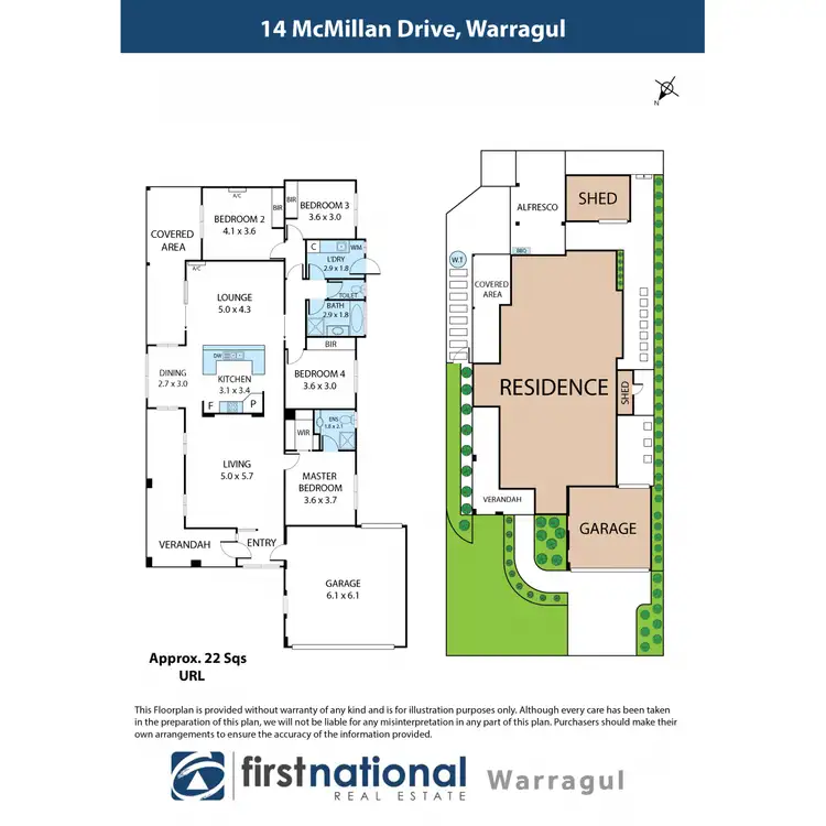 Floorplan of Homely house listing, 14 McMillan Drive, Warragul VIC 3820