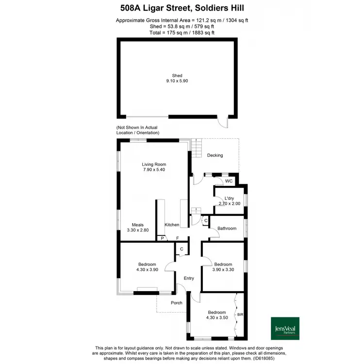 Floorplan of Homely house listing, 508a Ligar Street, Soldiers Hill VIC 3350