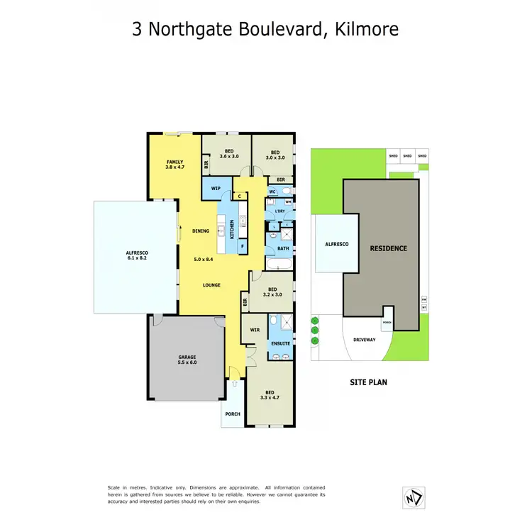 Floorplan of Homely house listing, 3 Northgate Boulevard, Kilmore VIC 3764
