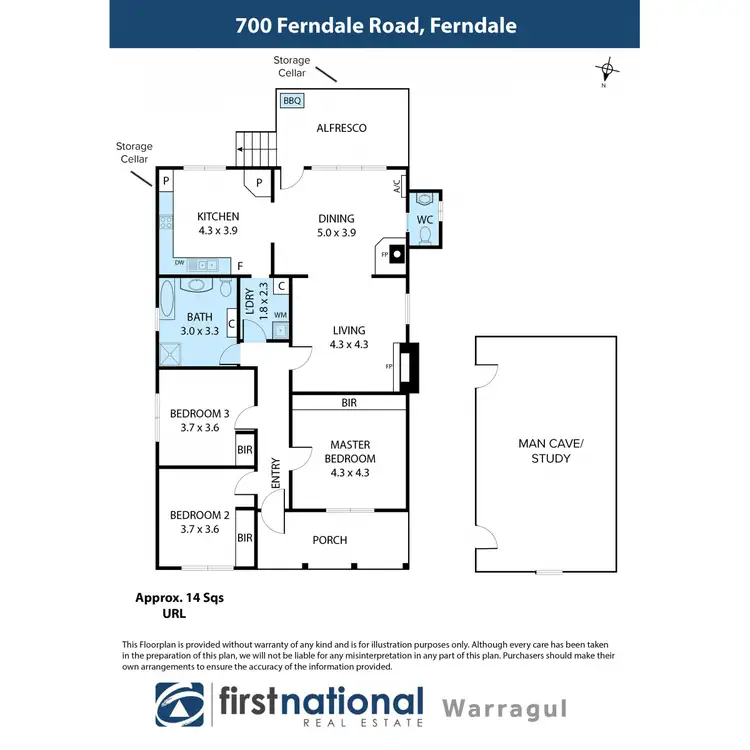 Floorplan of Homely rural property listing, 700 Ferndale Road, Ferndale VIC 3821