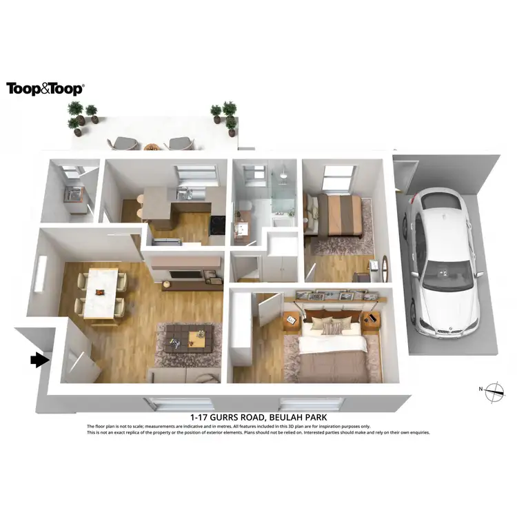 Floorplan of Homely unit listing, 1/17 Gurrs Road, Beulah Park SA 5067