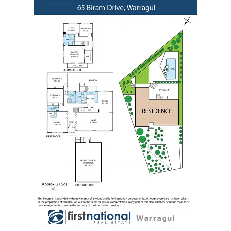 Floorplan of Homely house listing, 65 Biram Drive, Warragul VIC 3820