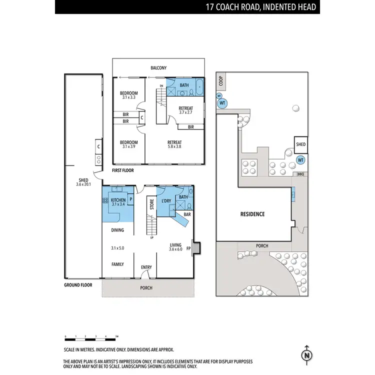 Floorplan of Homely house listing, 17 Coach Road, Indented Head VIC 3223