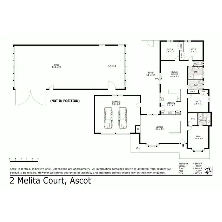 Floorplan of Homely house listing, 2 Melita Court, Ascot VIC 3551