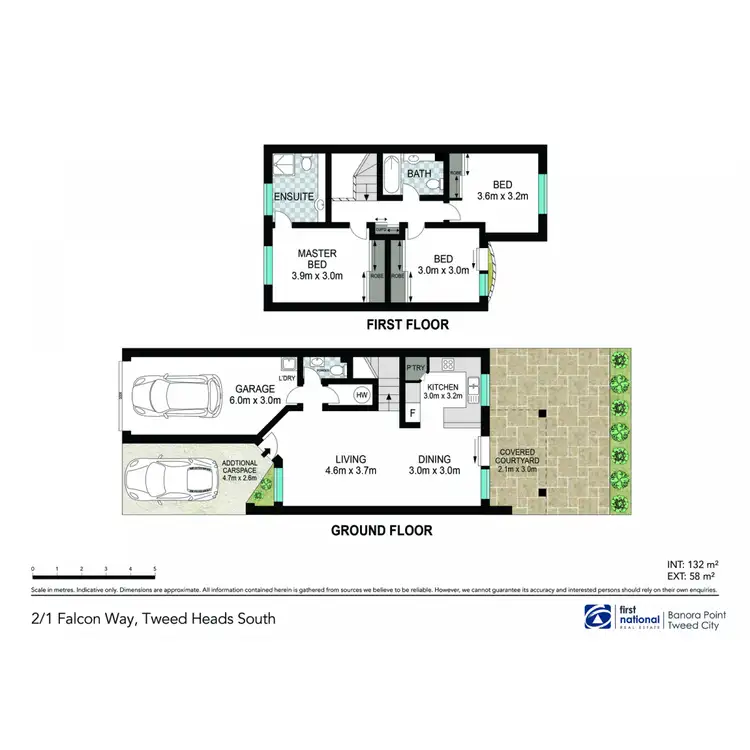 Floorplan of Homely townhouse listing, 2/1 Falcon Way, Tweed Heads South NSW 2486