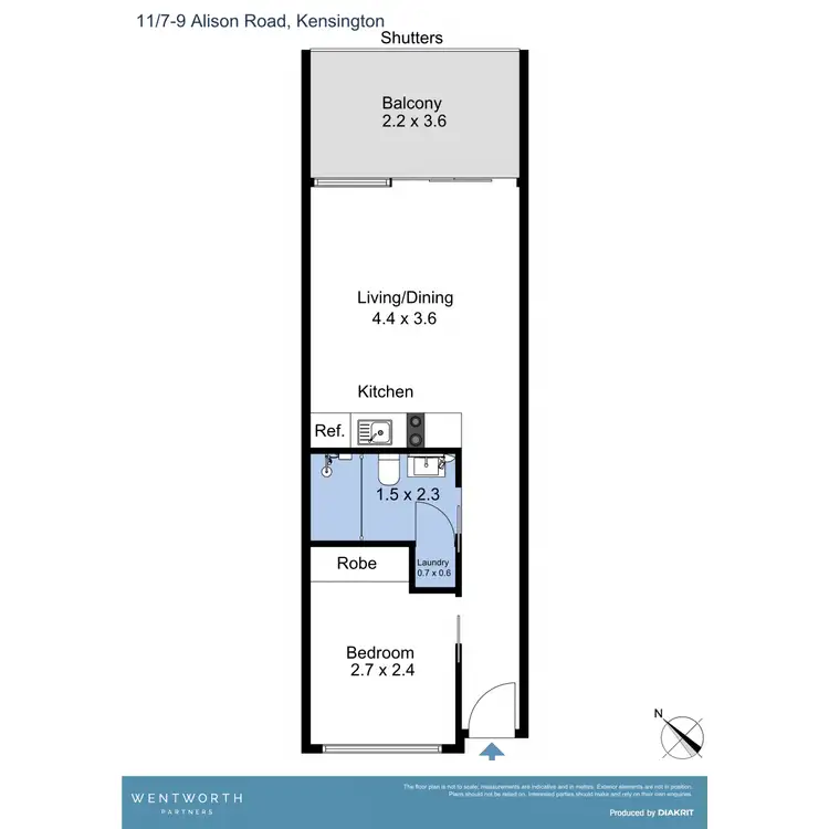 Floorplan of Homely apartment listing, 11/7-9 Alison Road, Kensington NSW 2033