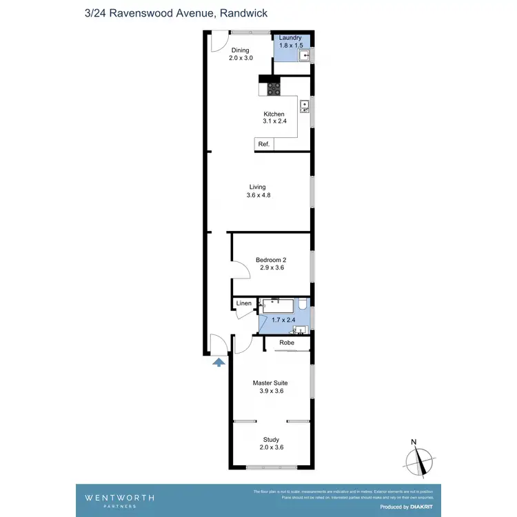Floorplan of Homely apartment listing, 3/24 Ravenswood Avenue, Randwick NSW 2031