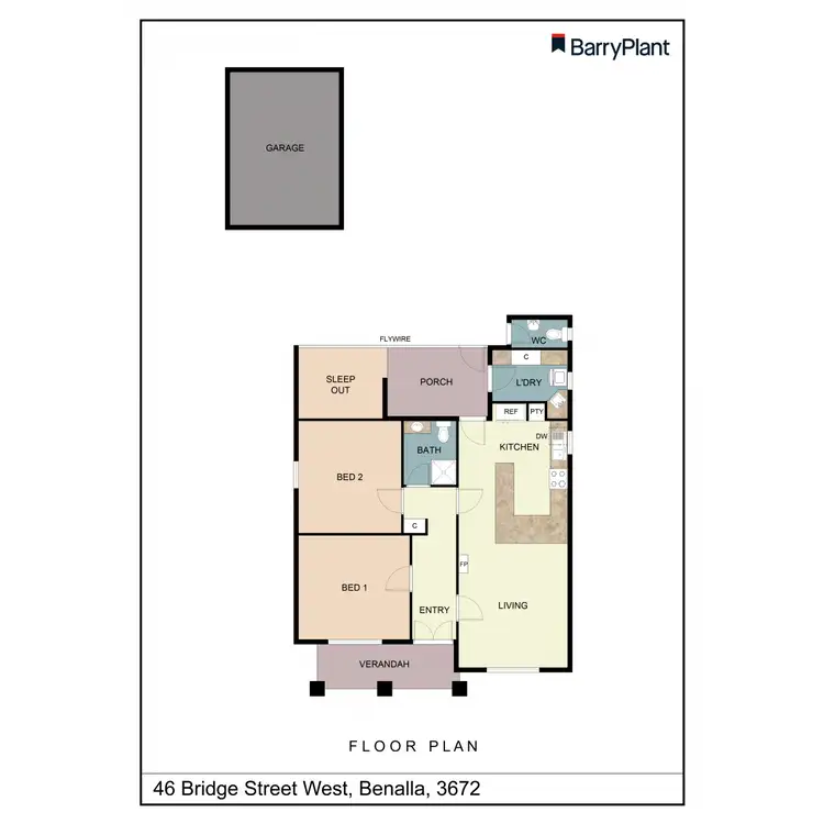 Floorplan of Homely house listing, 46 Bridge Street West, Benalla VIC 3672
