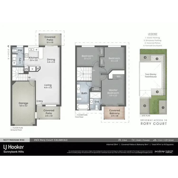 Floorplan of Homely townhouse listing, 29/2 Rory Court, Calamvale QLD 4116
