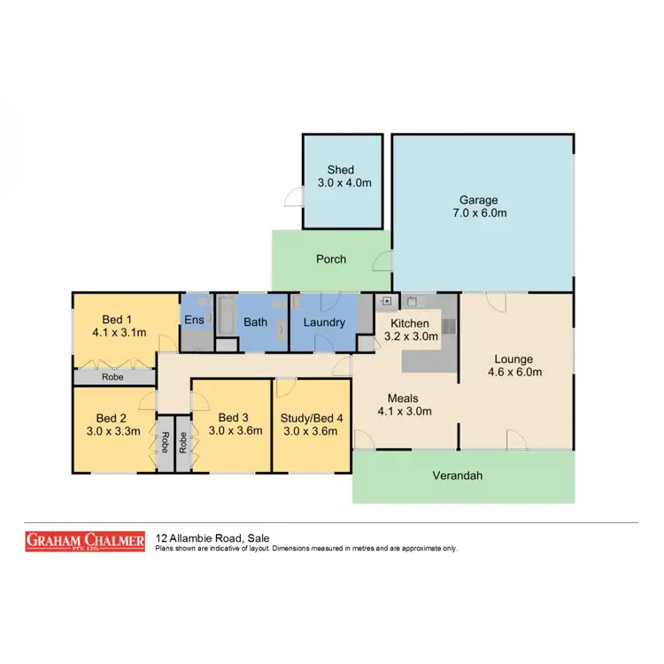 Floorplan of Homely house listing, 12 Allambie Road, Sale VIC 3850