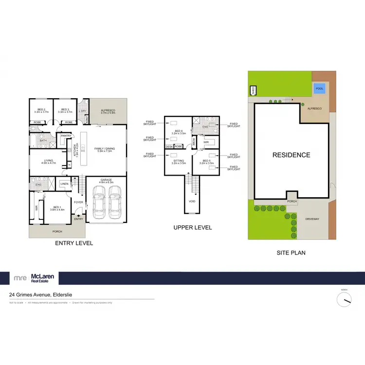 Floorplan of Homely house listing, 24 Grimes Avenue, Elderslie NSW 2570