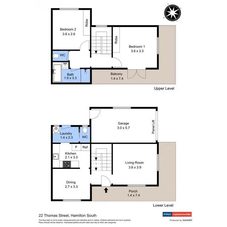 Floorplan of Homely townhouse listing, 22 Thomas Street, Hamilton South NSW 2303
