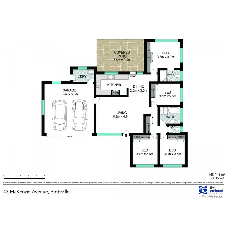 Floorplan of Homely house listing, 43 McKenzie Avenue, Pottsville NSW 2489