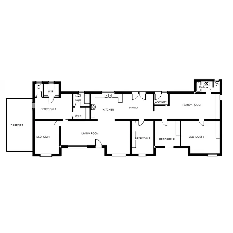 Floorplan of Homely semi-detached listing, 47-49 Hicks Street, Port Augusta SA 5700