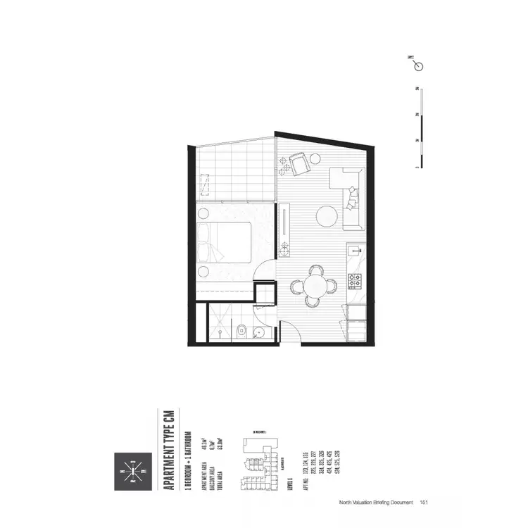 Floorplan of Homely apartment listing, 226/33 Blackwood Street, North Melbourne VIC 3051