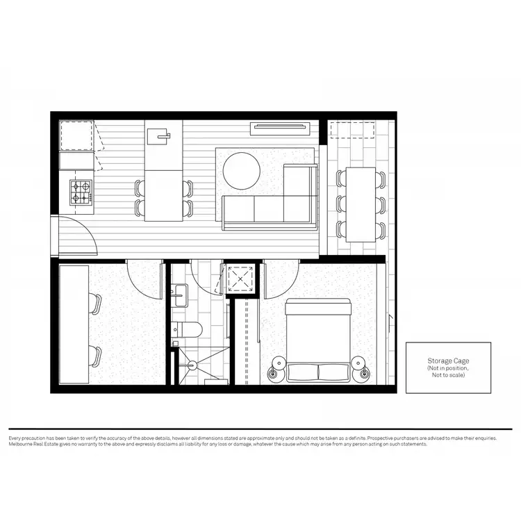 Floorplan of Homely apartment listing, 402/24-28 Stanley Street, Collingwood VIC 3066