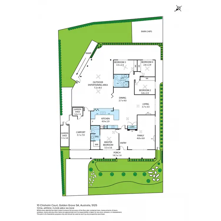 Floorplan of Homely house listing, 10 Chisholm Court, Golden Grove SA 5125