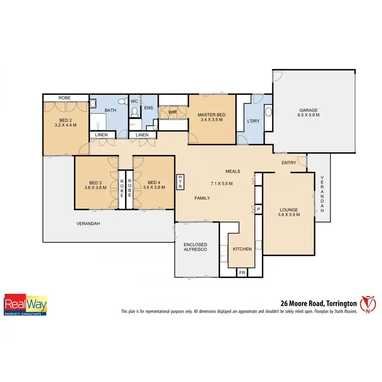 Floorplan of Homely house listing, 26 Moore Road, Torrington QLD 4350