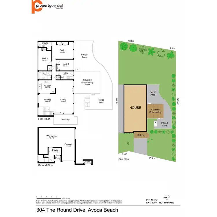 Floorplan of Homely house listing, 304 The Round Drive, Avoca Beach NSW 2251