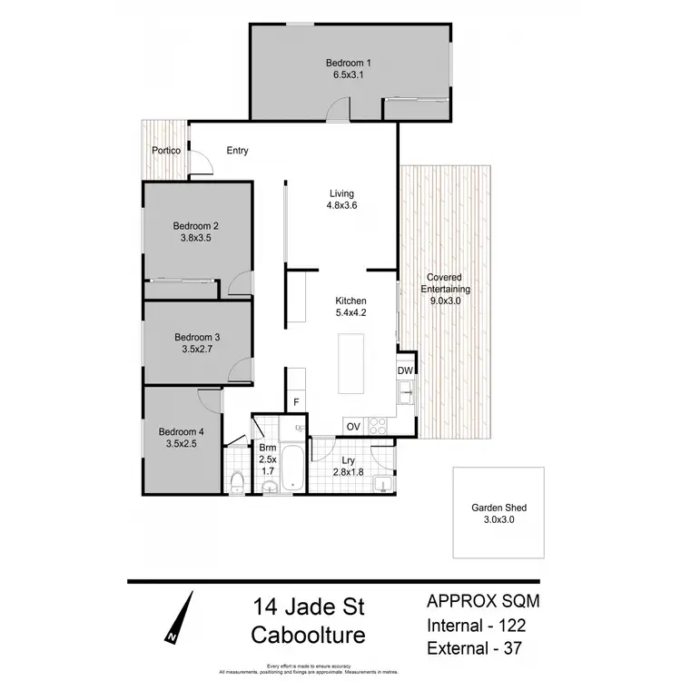 Floorplan of Homely house listing, 14 Jade Street, Caboolture QLD 4510