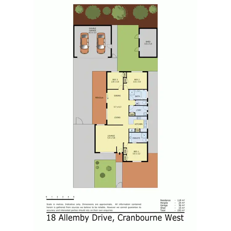 Floorplan of Homely house listing, 18 Allemby Drive, Cranbourne West VIC 3977