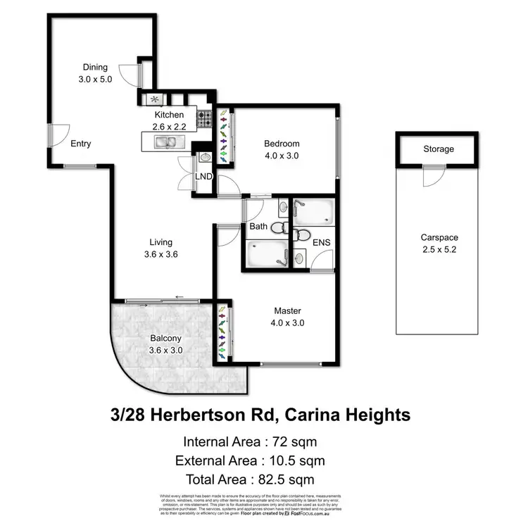 Floorplan of Homely unit listing, 3/28 Herbertson Road, Carina Heights QLD 4152