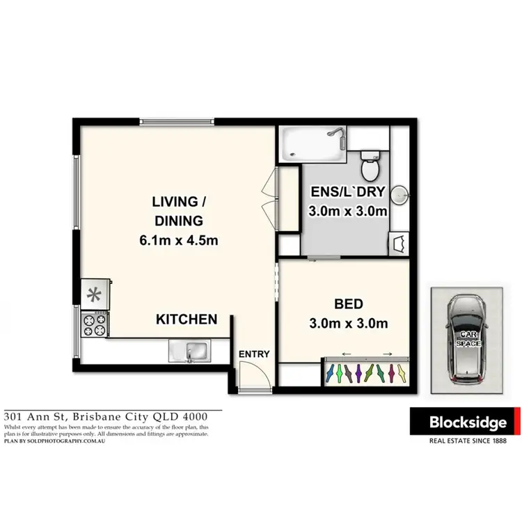 Floorplan of Homely apartment listing, 105/301 Ann Street, Brisbane City QLD 4000