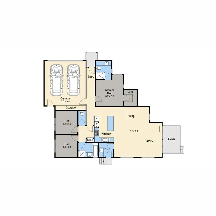 Floorplan of Homely townhouse listing, 3/45 Armstrong Road, Mccrae VIC 3938