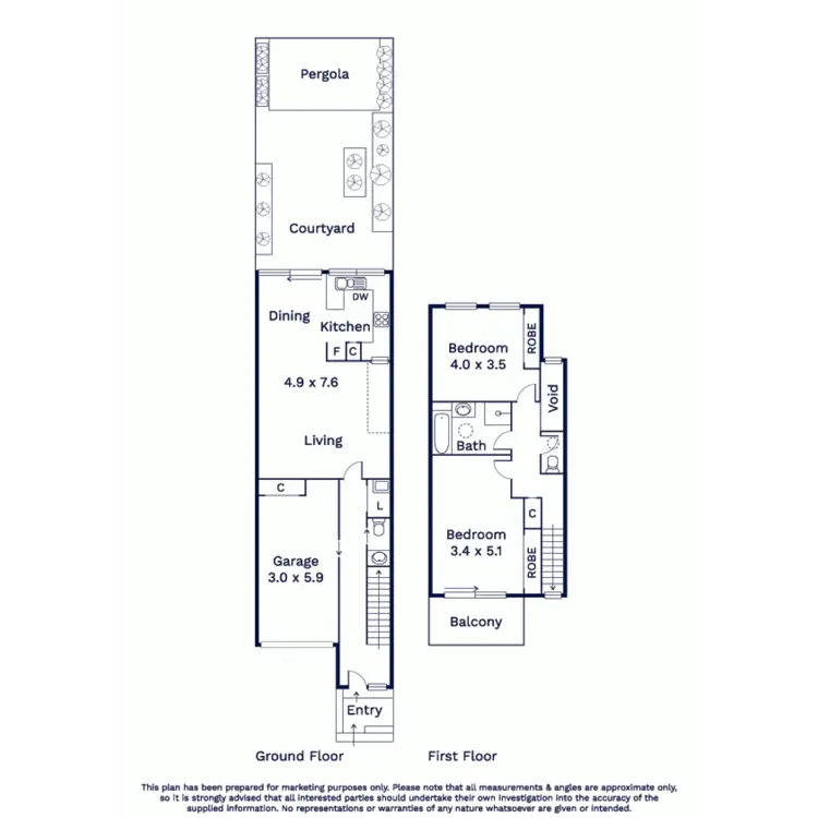 Floorplan of Homely townhouse listing, 207 Stockmans Way, Kensington VIC 3031