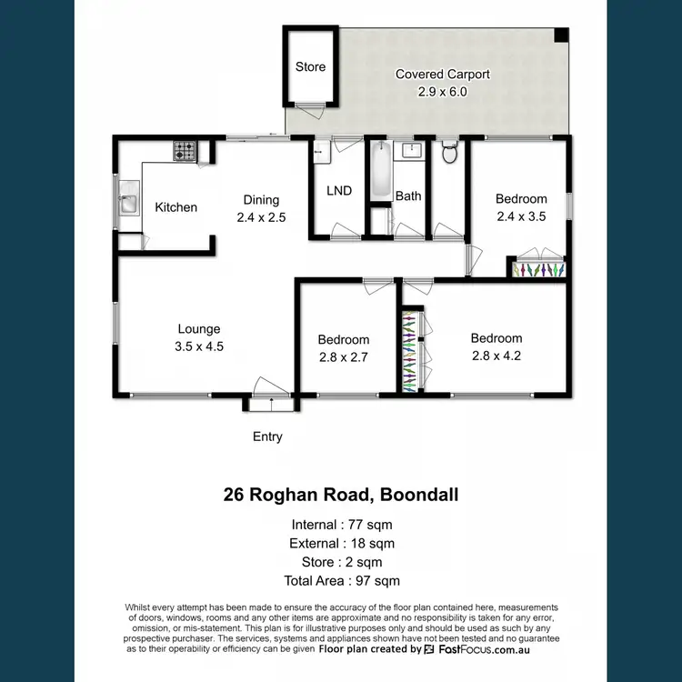Floorplan of Homely house listing, 26 Roghan Road, Boondall QLD 4034