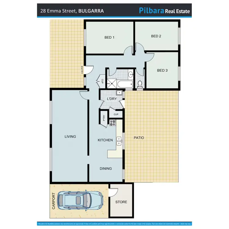 Floorplan of Homely house listing, 28 Emma Street, Bulgarra WA 6714