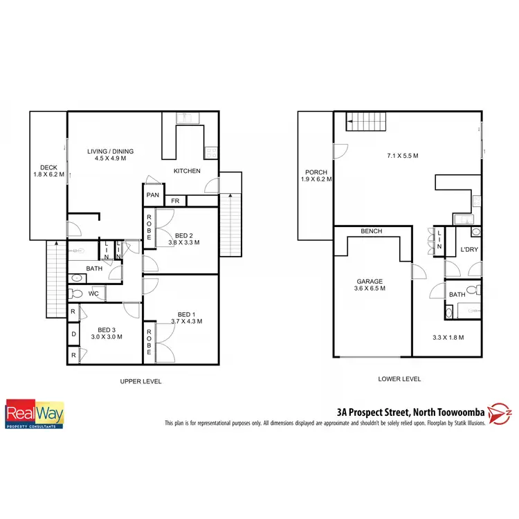 Floorplan of Homely house listing, 3A Prospect Street, North Toowoomba QLD 4350