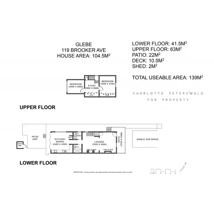 Floorplan of Homely townhouse listing, 119 Brooker Avenue, Glebe TAS 7000