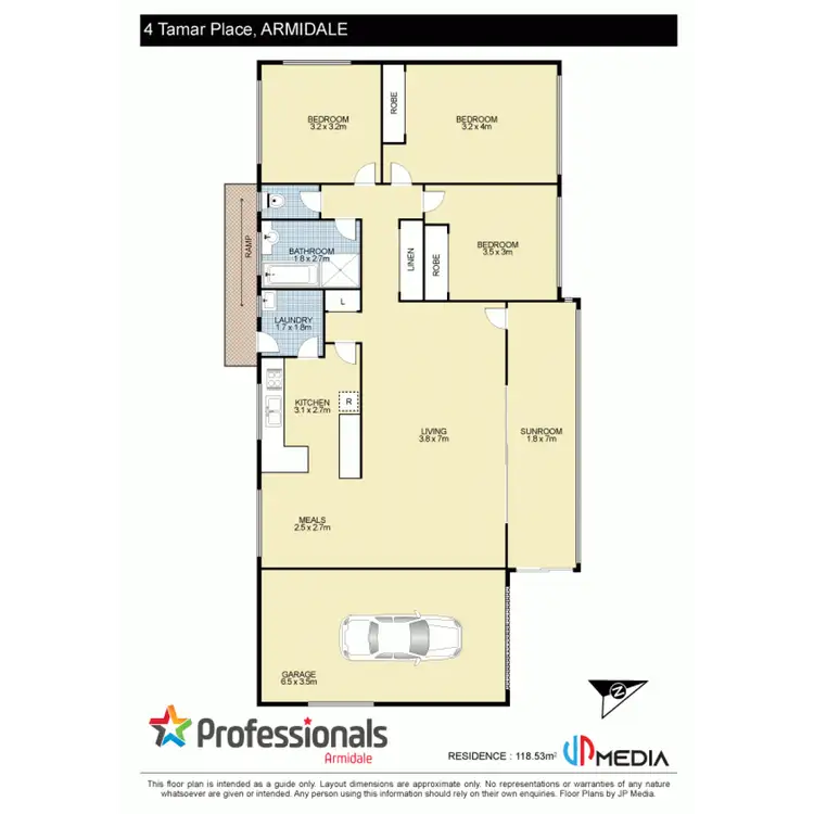 Floorplan of Homely house listing, 4 Tamar Place, Armidale NSW 2350