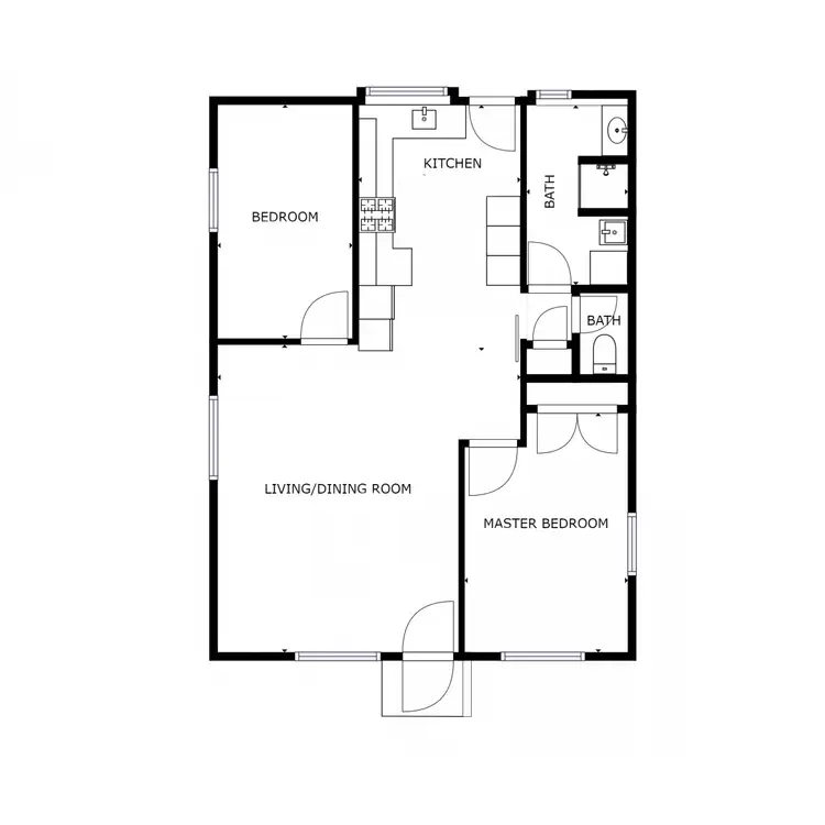 Floorplan of Homely unit listing, 10/63 Melrose Drive, Wodonga VIC 3690