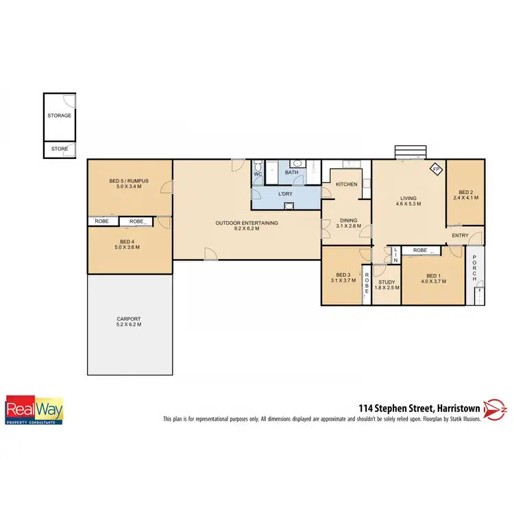 Floorplan of Homely house listing, 114 Stephen Street, Harristown QLD 4350