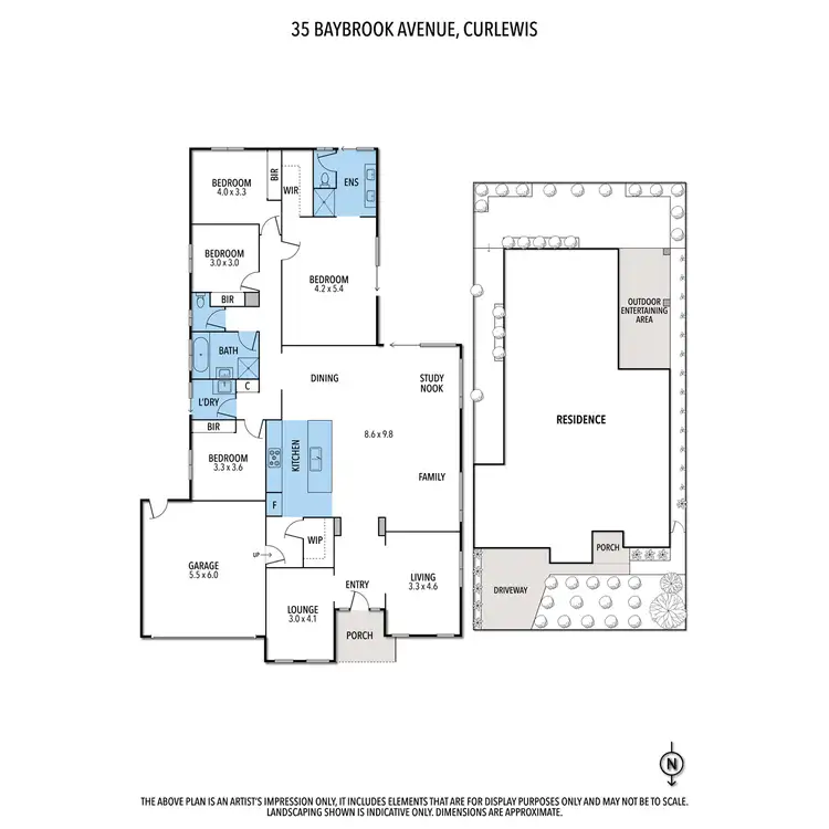 Floorplan of Homely house listing, 35 Baybrook Avenue, Curlewis VIC 3222