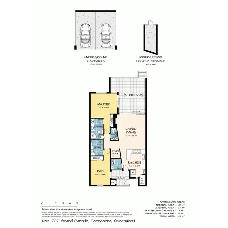 Floorplan of Homely apartment listing, 5/51 Grand Parade, Kawana Island QLD 4575