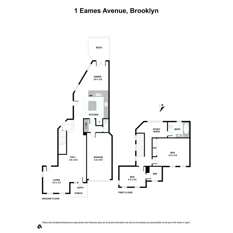 Floorplan of Homely house listing, 1 Eames Avenue, Brooklyn VIC 3012