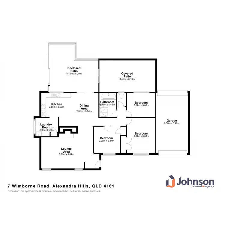 Floorplan of Homely house listing, 7 Wimborne Road, Alexandra Hills QLD 4161