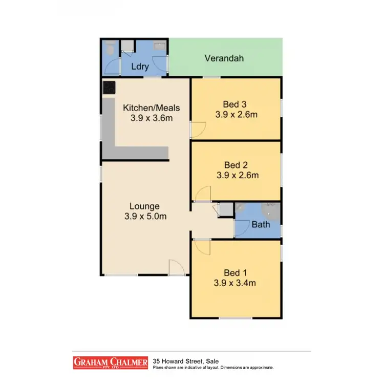 Floorplan of Homely house listing, 35 Howard Street, Sale VIC 3850