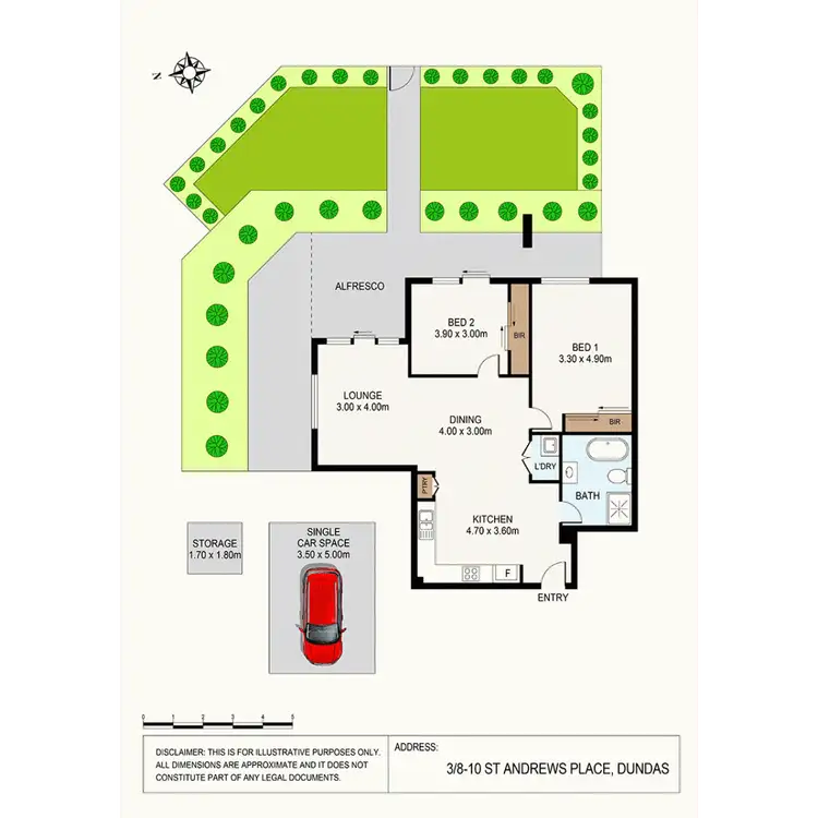 Floorplan of Homely apartment listing, 3/8-10 St Andrews Street, Dundas NSW 2117