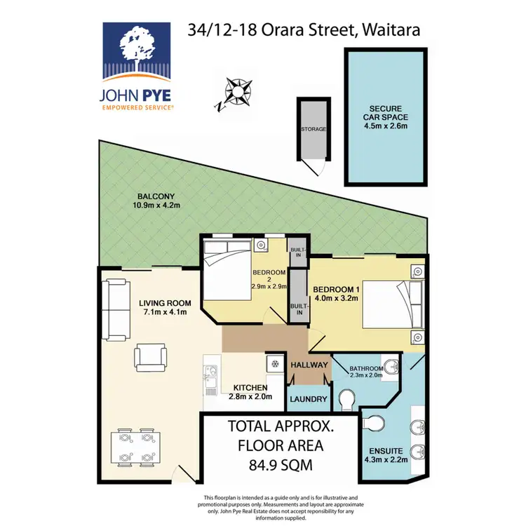 Floorplan of Homely apartment listing, 34/12-18 Orara Street, Waitara NSW 2077