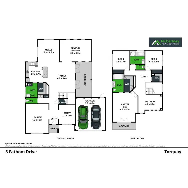 Floorplan of Homely house listing, 3 Fathom Drive, Torquay VIC 3228