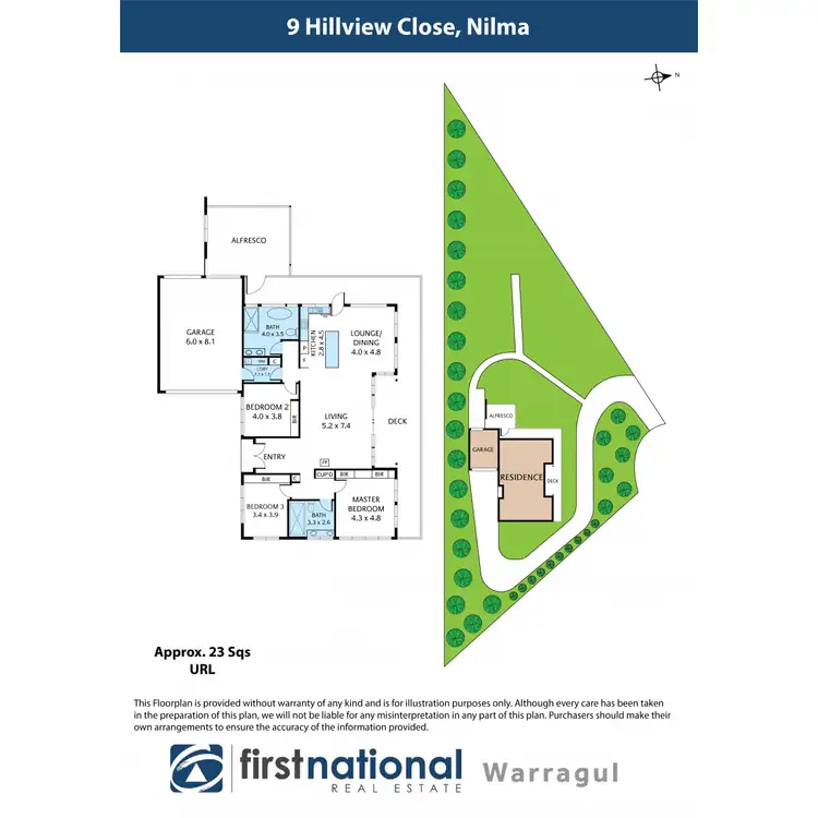 Floorplan of Homely house listing, 9 Hillview Close, Nilma VIC 3821